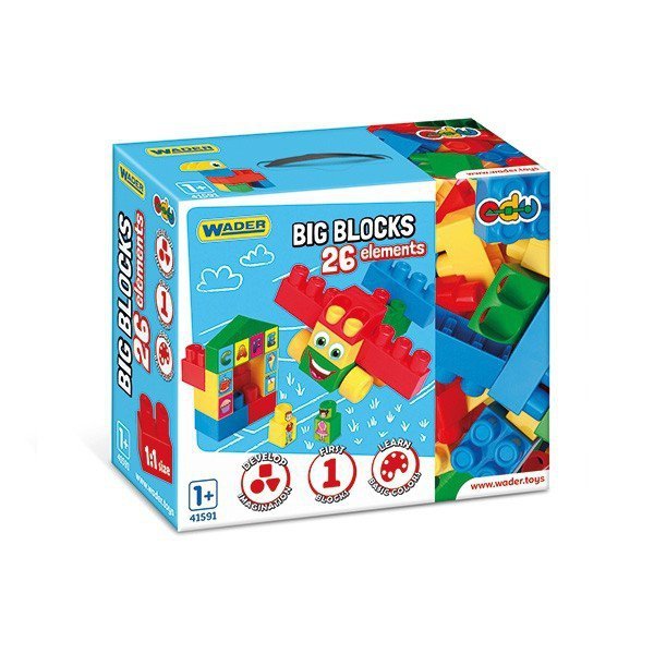 Wader Klocki Big Blocks 26 elementów