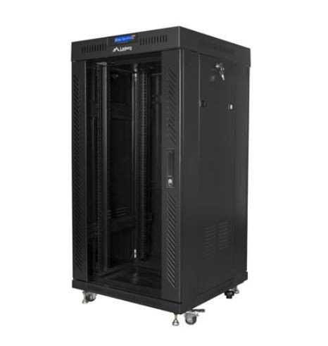 Lanberg Szafa stojąca rack 19 cali 22U 600X600mm czarna LCD