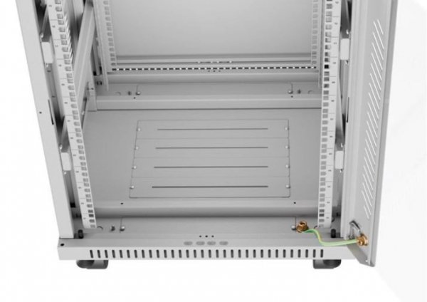 Lanberg Szafa stojąca rack 19 cali 15U 600X600 szara LCD flack pack