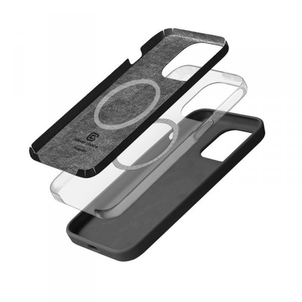 CRONG Etui Color Cover Magnetic - iPhone 15 Pro MagSafe Tytanowe