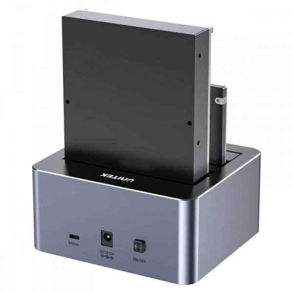 Unitek Stacja klonująca dyski 2x 2,5/3,5; CLONE; USB-C 10 Gbps