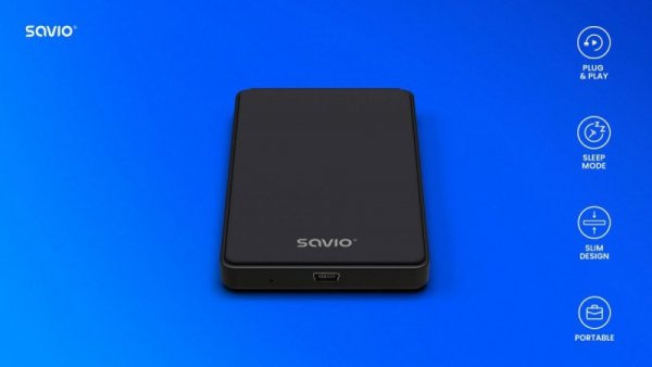 Savio Obudowa na dysk zewnętrzny HDD / SSD 2.5&quot; USB 2.0 AK-73
