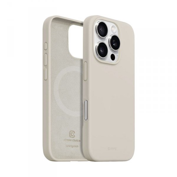 CRONG Etui  Crong Color Cover Magnetic iPhone 16 Pro MagSafe (kamienny beż)