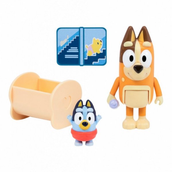 Tm Toys Zestaw figurek Bluey 2-pak Baby Bluey i Chilli