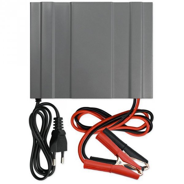 Qoltec Inteligentna mikroprocesorowa ładowarka 12V | 12.6V | 24V |Prostownik z funkcją naprawy do akumulatora AGM GEL LiFePO4 | 