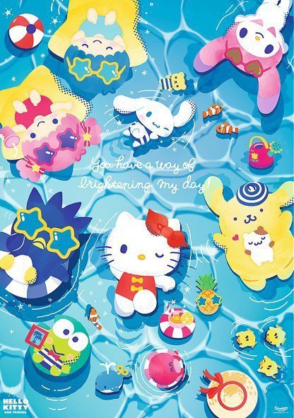 Trefl Puzzle 1000 elementów Hello Kitty letni relaks