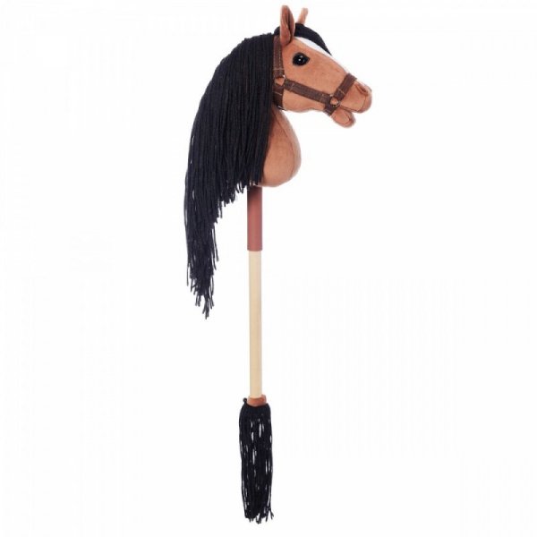 Tootiny Koń na kiju Hobby Horse HOPPIHORSE A4 Bay - ciemny brąz, maść gniada