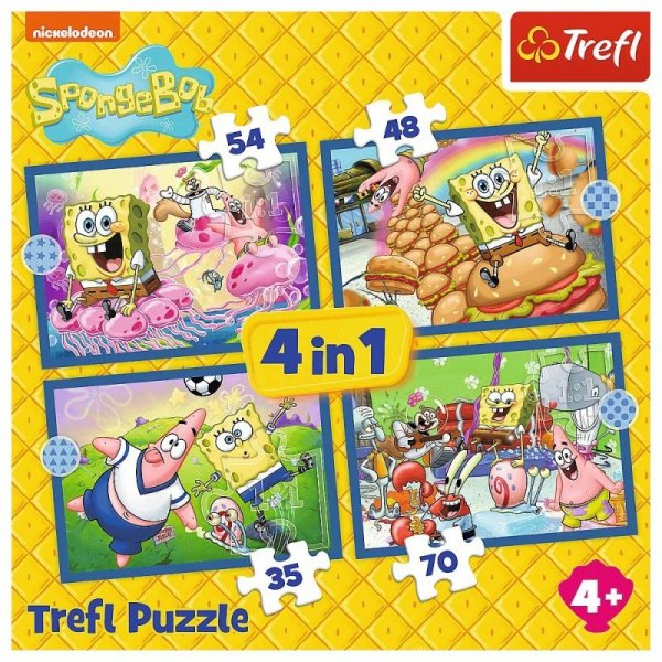 Trefl Puzzle 4w1 Spongebob