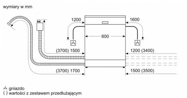 Bosch Zmywarka podblatowa SMU2HVS02E