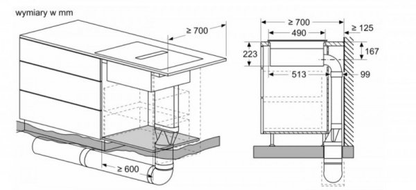 Bosch Płyta indukcyjna z wbudowanym wyciągiem PVS611B16E