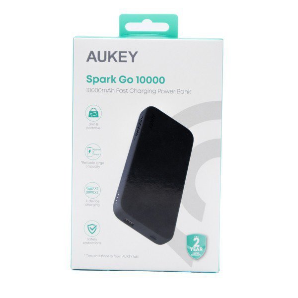 AUKEY PB-Y46 Power Bank | 10000 mAh | 15W | 2xUSB | LED | kabel USB-C