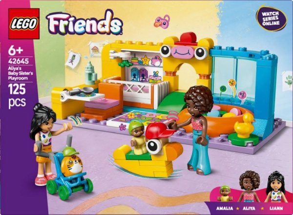 LEGO Klocki Friends 42645 Pokój zabaw młodszej siostry Aliyi
