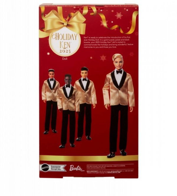 Mattel Lalka Barbie Ken Holiday kolekcjinerska 2025