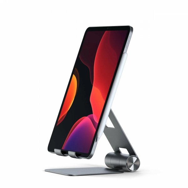 Satechi R1 Aluminum Hinge Holder Foldable Stand - aluminiowa składana podstawka do MacBook/iPad (space gray)