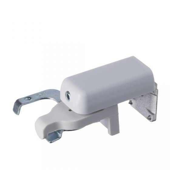 Uchwyt bezinwazyjny do montażu żaluzji 25mm jasny szary