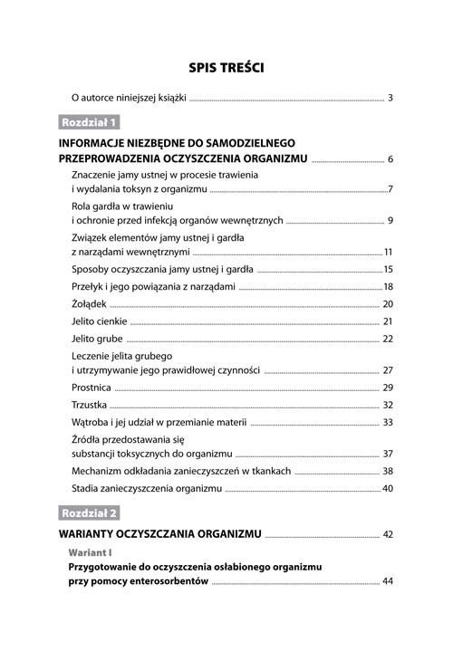 Metody oczyszczania i regeneracji organizmu