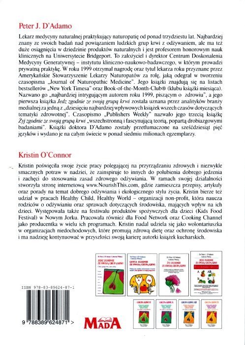 Osobista książka kucharska dla osób z grupą krwi 0 Jedz zgodnie ze swoją grupą krwi