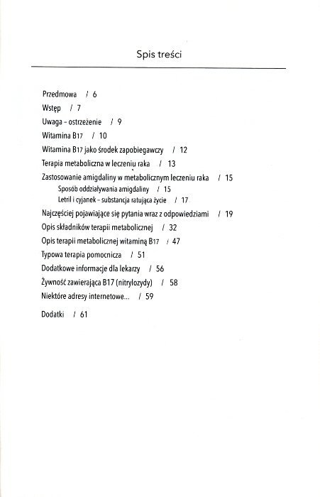 Terapia metaboliczna witaminą B17