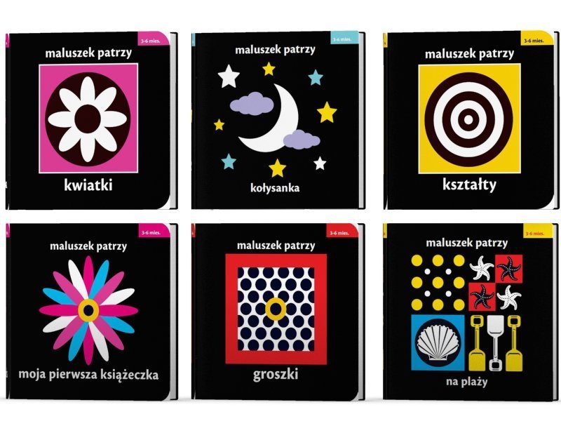 Maluszek patrzy Moja pierwsza książeczka Kołysanka Na plaży Kształty