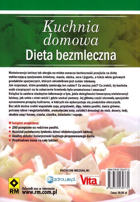 Dieta bezmleczna Kuchnia domowa