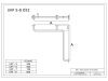 Winkelgriff waagerecht für barrierefreies Bad Stangenlänge 70/70cm aus rostfreiem Edelstahl ⌀ 32 mit Abdeckrosetten