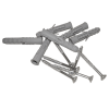 Handlauf für barrierefreies Bad 110 cm aus rostfreiem Edelstahl ⌀ 32 mm