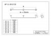 Handlauf für barrierefreies Bad 200 cm aus rostfreiem Edelstahl ⌀ 32 mm