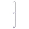 Handlauf für barrierefreies Bad 130 cm weiß ⌀ 32 mm
