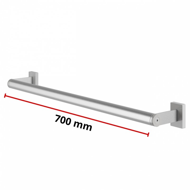 Gerader Handlauf für barrierefreies Bad 70 cm  aus rostfreiem Edelstahl ⌀ 32 mm MODULAR