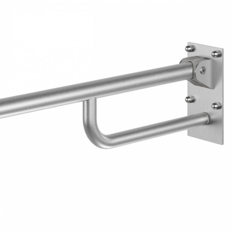 WC Klappgriff für barrierefreies Bad 60 cm. aus rostfreiem Edelstahl ⌀ 32 mm MODULAR