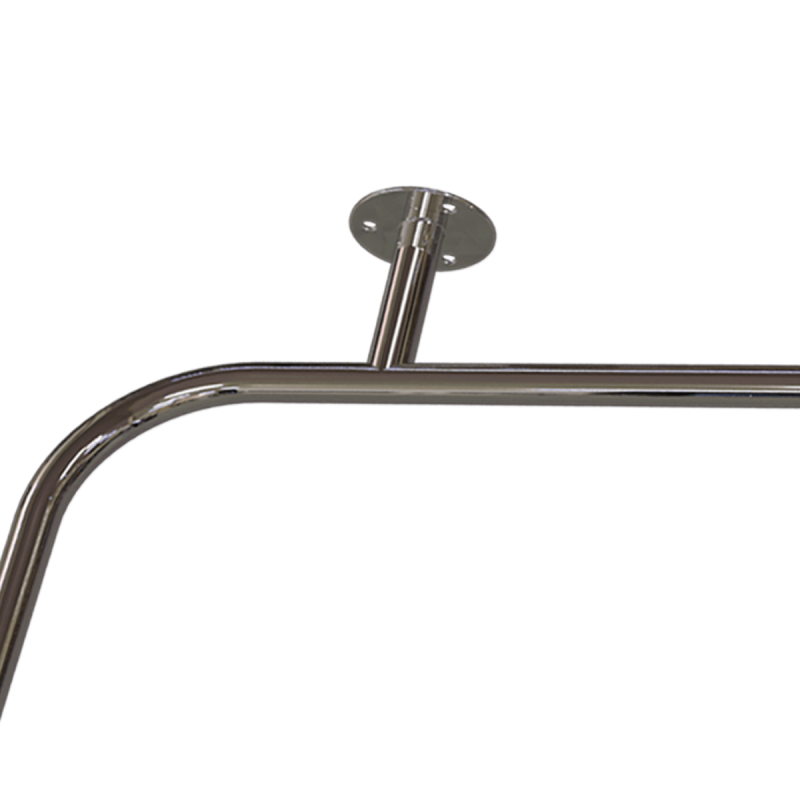 Handlauf für Badewanne für barrierefreies Bad 100/70 cm aus rostfreiem Edelstahl ⌀ 25 mm
