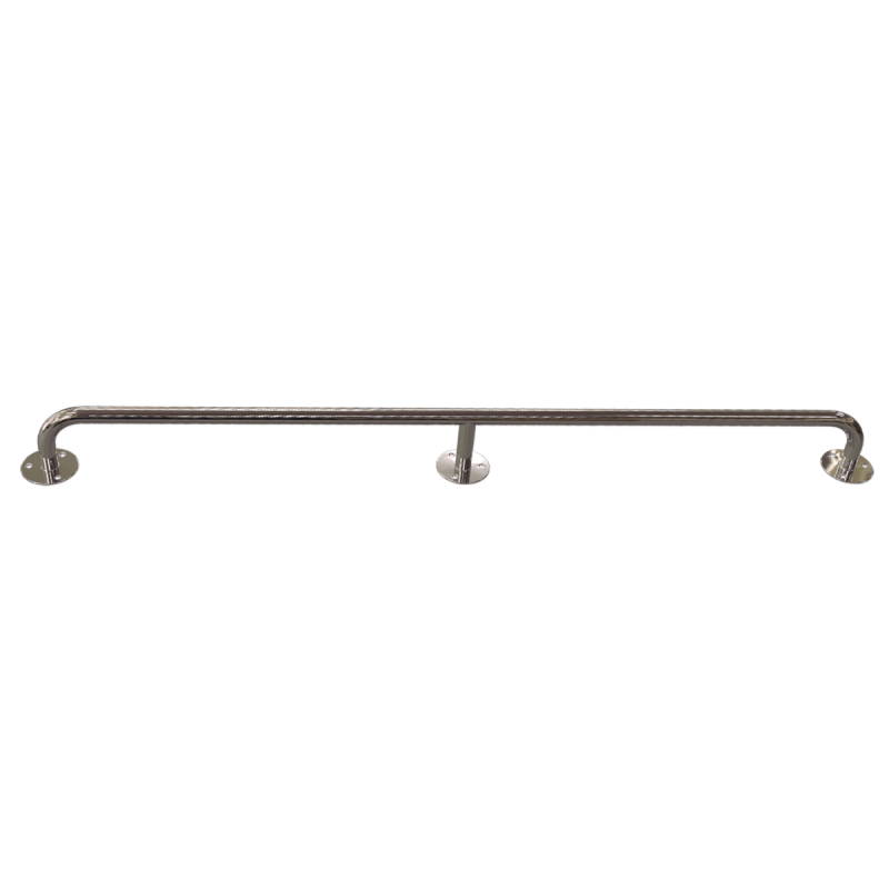 Gerader Handlauf für barrierefreies Bad 120 cm aus rostfreiem Edelstahl ⌀ 25 mm