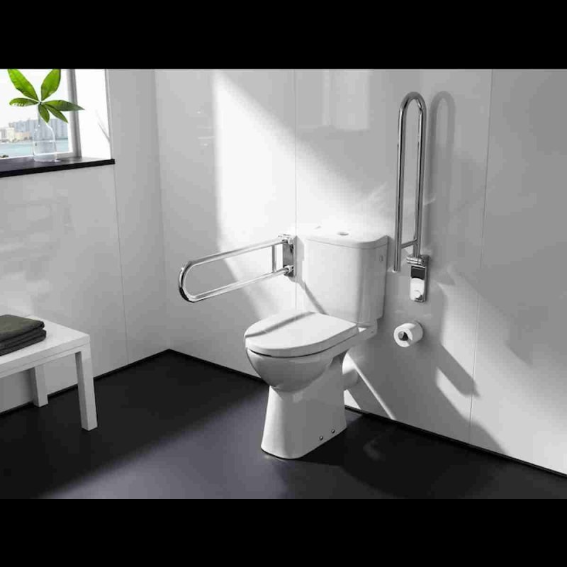 WC Sitz für barrierefreies Wand- oder Stand-WC mit Hygieneöffnung vorne