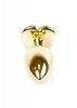 Plug-Jewellery Gold  Heart PLUG- Black