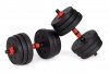 Hantle regulowane 2x20 kg sztanga zestaw 40 kg gryf