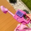 WOOPIE Kosiarka Ręczna Maszyna do Robienia Baniek Mydlanych Różowa