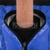 CHIC STRAP-ON SHORTS (28 - 31 CALI W PASIE) NIEBIESKI