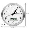 Zegar ścienny METEO ZP8 z termometrem, higrometrem i pogodynką