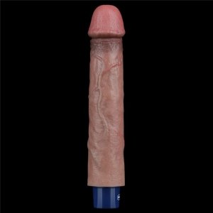 9 REAL SOFTEE Rechargeable Silicone Vibrating Dildo