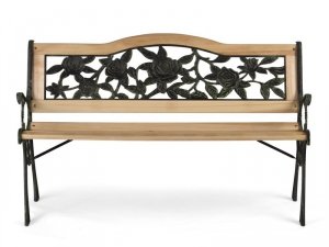 Ławka parkowa z oparciem 123,5 x 74 x 48 cm Gardi Rose Sofotel
