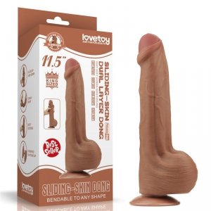 11.5'' KING SIZED SLIDING SKIN DUAL LAYER DONG