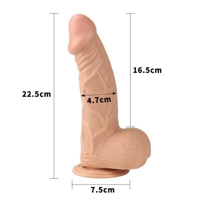 9&quot;&quot; Real Extreme Dildo Flesh