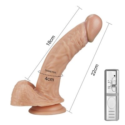 8.5&quot;&quot; Real Extreme Vibrating Dildo Flesh