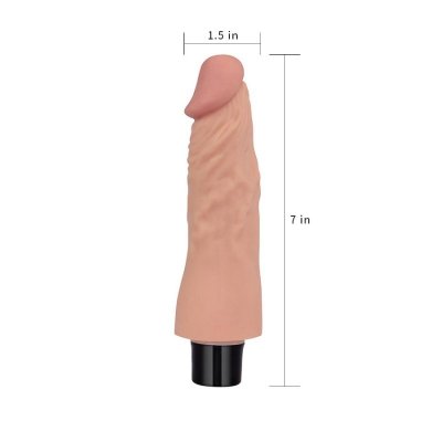 7&quot;&quot; REAL SOFTEE Vibrating Dildo