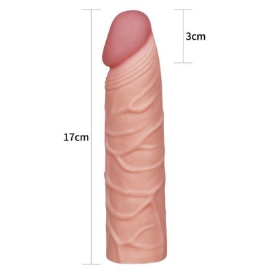 Add 1&quot;&quot; Pleasure X Tender Penis Sleeve Flesh
