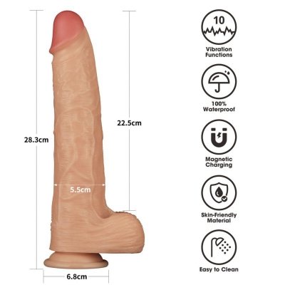 11&#039;&#039; Vibrating Power Basics Cock