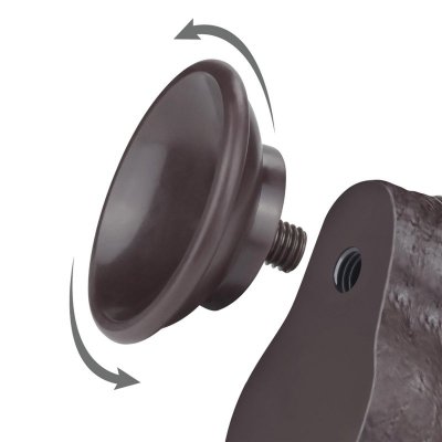 7&#039;&#039; Sliding Skin Dual Layer Dong Black