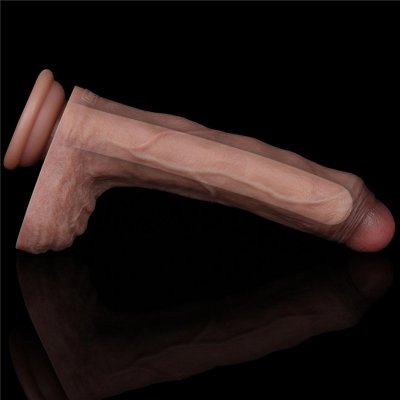 8.5&#039;&#039; Dual Layered Silicone Cock