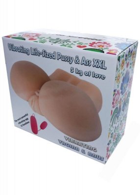 Masturbator-Vibrating Life-Sized Pussy & Ass XXL