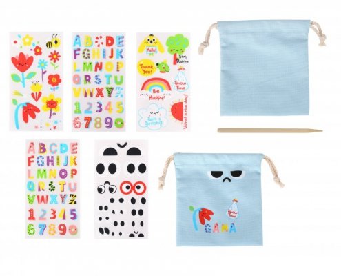 WOOPIE ART&FUN Zestaw Kreatywny Magiczna Torebka + Naklejki do Dekoracji ponad 109 szt. (ZESTAW 10 SZT.)